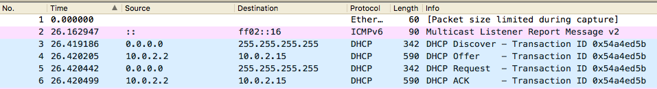captured packets - let them go!